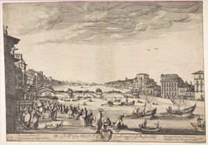 لعبة الجسر ، بيزا ، 1634. بواسطة ستيفانو ديلا بيلا