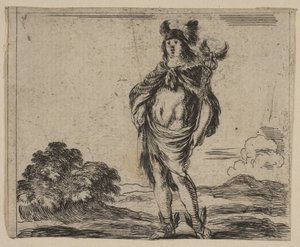 ميركوري ، من "لعبة الأساطير" Jeu de la Mythologie ، 1644. بواسطة ستيفانو ديلا بيلا