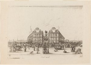 مكان دوفين ، 1642. بواسطة ستيفانو ديلا بيلا