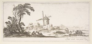 اللوحة 10: عائلة في مركز الصدارة ، وشخصيات مختلفة وخيول في المنتصف ، ... ، كاليفورنيا. 1641. بواسطة ستيفانو ديلا بيلا