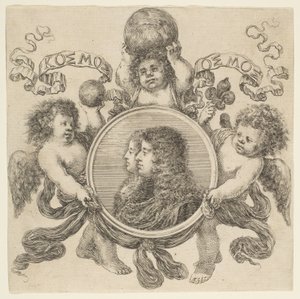 صورة لكوزيمو دي ميديشي ومارجريت لويز دورليانز ، زوجته ، 1661. بواسطة ستيفانو ديلا بيلا