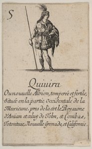 Quivira ، من لعبة الجغرافيا ، لعبة الجغرافيا ، 1644. بواسطة ستيفانو ديلا بيلا