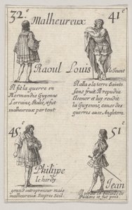 راؤول ... Louis le Jeune ... ، من Game of the Kings of France Jeu des Rois de France ، 1644. بواسطة ستيفانو ديلا بيلا
