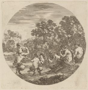 الساتير و Faun. بواسطة ستيفانو ديلا بيلا