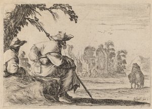 الحجاج الجالسون ، 1642. بواسطة ستيفانو ديلا بيلا