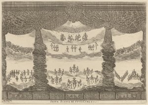 المشهد السادس من كل السماء ، 1637. بواسطة ستيفانو ديلا بيلا