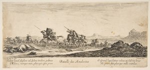 معركة عماليق ، كاليفورنيا. 1645-52. بواسطة ستيفانو ديلا بيلا