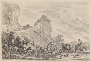 نياحة يعقوب إلى مصر ، على الأرجح عام 1647. بواسطة ستيفانو ديلا بيلا