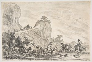 رحلة يعقوب في مصر ، كاليفورنيا. 1647. بواسطة ستيفانو ديلا بيلا