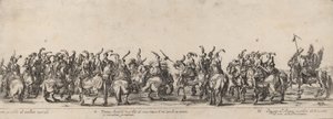ثلاثون راميًا وصفحة ، 1633. بواسطة ستيفانو ديلا بيلا