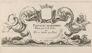 صفحة العنوان لـ "Paysages maritimes" بواسطة ستيفانو ديلا بيلا