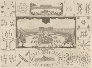 أقيمت البطولة في فلورنسا بمناسبة زواج الدوق الأكبر فرديناند الثاني ، 1637. بواسطة ستيفانو ديلا بيلا