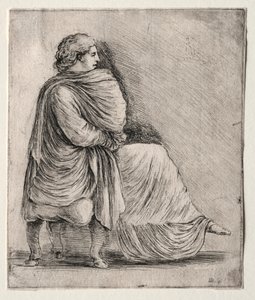 امرأة جالسة على كرسي ، ج. 1620 - 1630. بواسطة ستيفانو ديلا بيلا