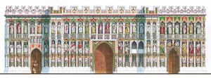 شاشة صورة كاتدرائية إكستر، حوالي 1480-1538 (حبر وألوان مائية على ورق) بواسطة ستيفن كونلين