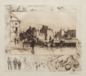 عاصفة في فيكامب نورماندي 1886.
