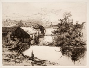 المطاحن في Mispek ، NB ، 1884.