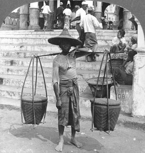 الناقل الأكثر استخدامًا لبورما ، رانجون ، 1908 بواسطة شركة السفر ستيريو