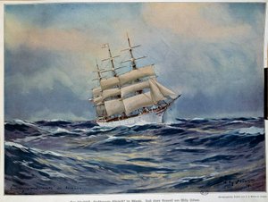 شراع الدوقة الكبرى إليزابيث المائية بواسطة ويلي ستاور (1864-1931). 1909. باريس ، الفنون الزخرفية