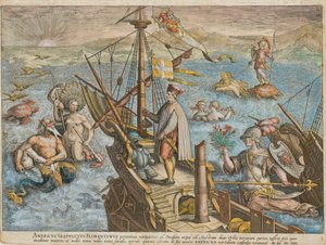 استعادة Amerigo Vespucci لأمريكا ، 1591.