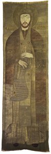 كفن الكسندر نيفسكي التطريز الكنسي ، 1670 بواسطة ورشة ستروجانوف