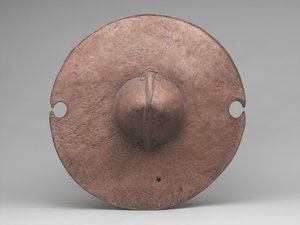 "Daraga" أو الدرع ، حوالي عام 1885 (إخفاء فرس النهر) بواسطة المدرسة السودانية