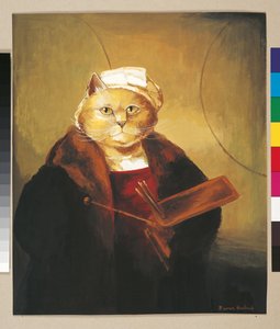 رسم توضيحي من Cats Galore! خلاصة وافية للقطط المثقفة (نشر عام 2015)