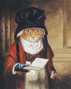 رسم توضيحي من Cats Galore! خلاصة وافية للقطط المثقفة (نشر عام 2015)