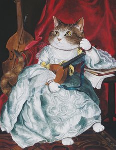 رسم توضيحي من Cats Galore! خلاصة وافية للقطط المثقفة (نشر عام 2015)