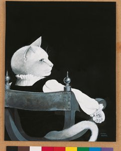 رسم توضيحي من Cats Galore! خلاصة وافية للقطط المثقفة (نشر عام 2015) بواسطة سوزان هربرت