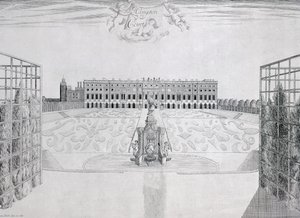 واجهة هامبتون كورت الجنوبية ، c.1830