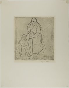 الجدة والطفل بواسطة Suzanne Valadon