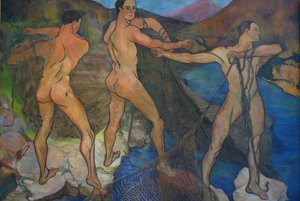 سحب الشباك ، 1914 بواسطة ماري كليمنتين (سوزان) فالادون
