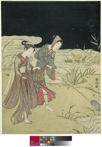 اصطياد اليراعات ، c.1767-68 بواسطة سوزوكي هارونوبو