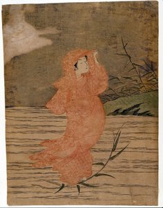دارما على الماء. طبعات لهارونوبو سوزوكي (1724 / 25-1770). بواسطة سوزوكي هارونوبو