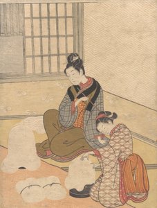 الثلج المسائي على Nurioke ، من سلسلة ثمانية Parlor Views ، كاليفورنيا. 1766. ، كاليفورنيا. 1766. بواسطة سوزوكي هارونوبو