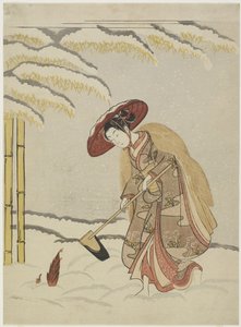 تزاوج منغ زونغ ، أحد أربعة وعشرين باراغون من طاعة الوالدين ، بعد عام 1765 بواسطة سوزوكي هارونوبو