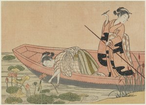 تزاوج Zhou Maoshu ، بعد عام 1765 (طباعة لوحة خشبية ملونة) بواسطة سوزوكي هارونوبو