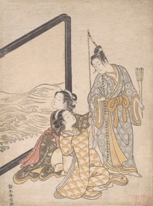 محاكاة ساخرة لـ Minamoto no Tametomo ، 1765. ، 1765. بواسطة سوزوكي هارونوبو