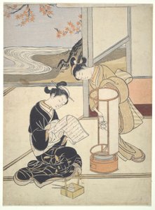 Te Eva Ning G Gow Of Andon: Zashiki Hakkei بواسطة سوزوكي هارونوبو
