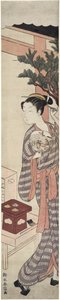 The Tea Stall - Kagiya Osen ، c.1769 بواسطة سوزوكي هارونوبو
