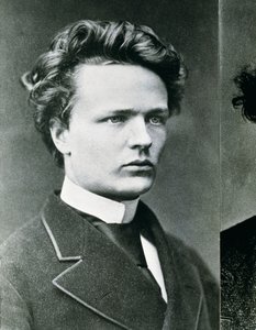 August Strindberg (b/w photo) بواسطة المصور السويدي