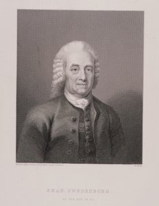 إيمانويل سويدنبرغ (1688-1772) عن عمر 80 ، نقشه دبليو هول ، من عالم الدين ، نشرته أ. فولارتون وشركاه بواسطة المدرسة السويدية