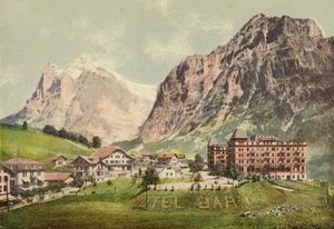 بيرنر أوبرلاند: Grindelwald (صورة ملونة) بواسطة المصور السويسري