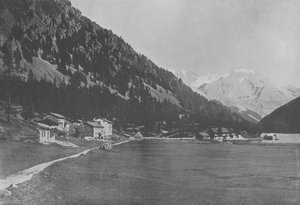 Champey و Grand-Combin (صورة b / w) بواسطة المصور السويسري