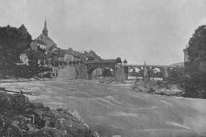 Laufenbourg (صورة b / w) بواسطة المصور السويسري