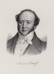 Albert Bitzius, Swiss novelist who wrote under the pen name, Jeremias Gotthelf (engraving) بواسطة المدرسة السويسرية