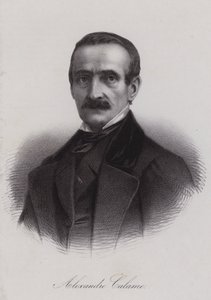 الكسندر كالام ، رسام المناظر الطبيعية السويسري (نقش) بواسطة المدرسة السويسرية