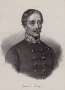 Heinrich Hentzi von Arthurm, Hungarian general in the army of the Austrian Empire (engraving) بواسطة المدرسة السويسرية