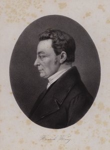 Heinrich Kunz, Swiss textile manufacturer (engraving)