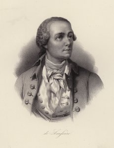 Horace Benedict de Saussure, Swiss physicist, mountaineer and Alpine explorer (engraving) بواسطة المدرسة السويسرية